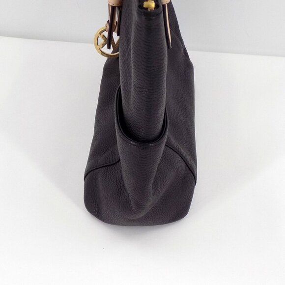 Michael Kors Jet set Tote shoulder bag Black Pebble Leather Medium - Picture 4 of 13